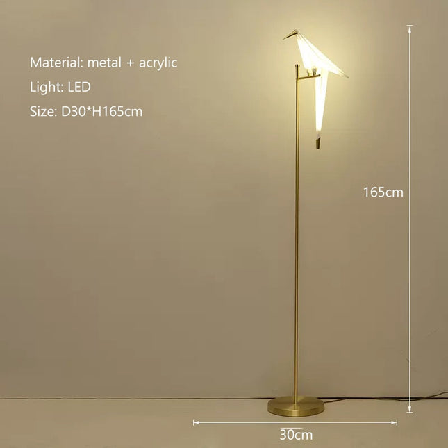 ChandelierDecor - Crane The Bird LED Floor Lamp: Illuminate in Style