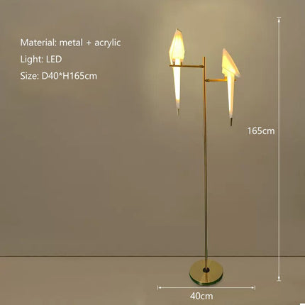 ChandelierDecor - Crane The Bird LED Floor Lamp: Illuminate in Style