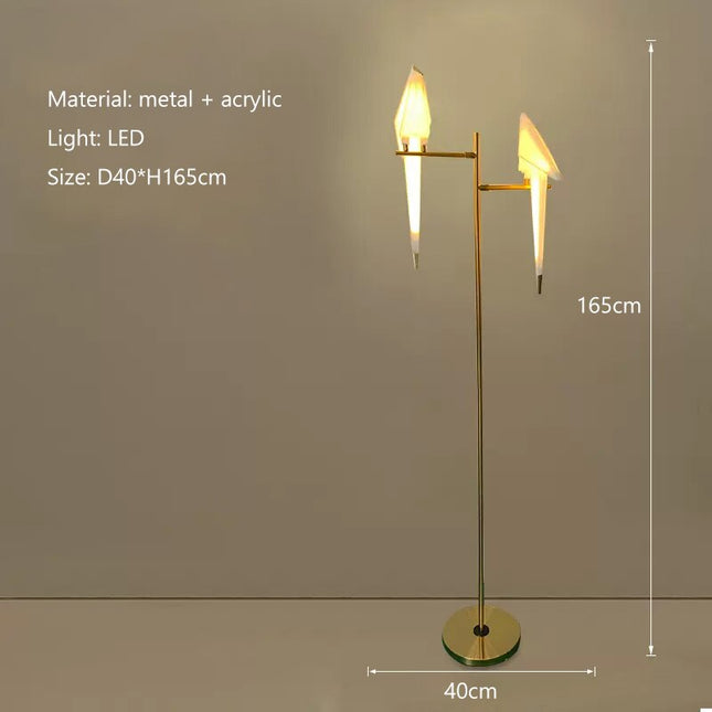 ChandelierDecor - Crane The Bird LED Floor Lamp: Illuminate in Style