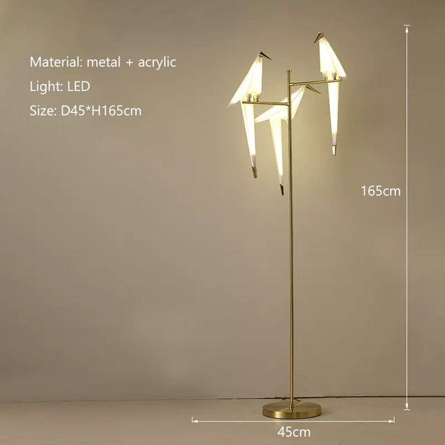 ChandelierDecor - Crane The Bird LED Floor Lamp: Illuminate in Style