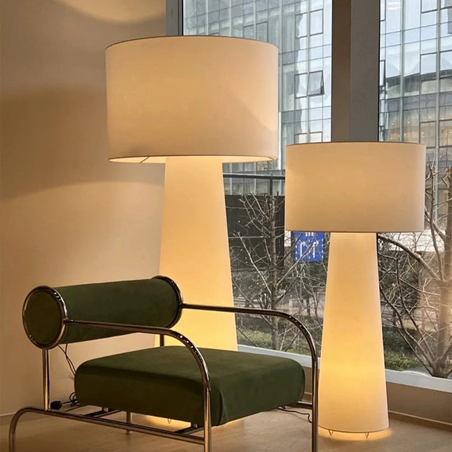 ChandelierDecor - Cream Fabric Floor Lamp - Nordic Minimalist