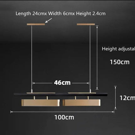ChandelierDecor - Creative Black Gold Combination Hanging Lamp