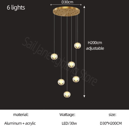 ChandelierDecor - Crystal Ball Staircase Chandelier: Enhancing Your Space