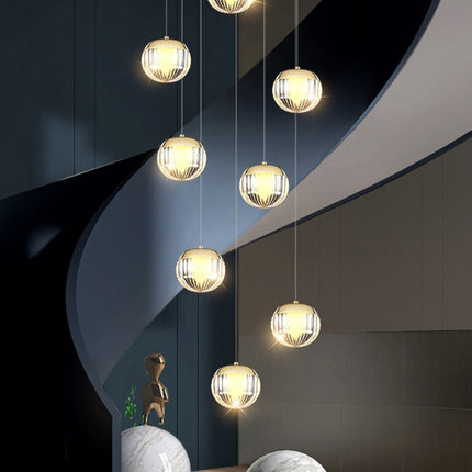 ChandelierDecor - Crystal Ball Staircase Chandelier: Enhancing Your Space