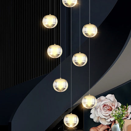 ChandelierDecor - Crystal Ball Staircase Chandelier: Enhancing Your Space