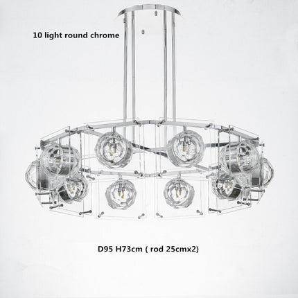 ChandelierDecor - Crystal Balls Chandelier - Kitchen Island Lighting