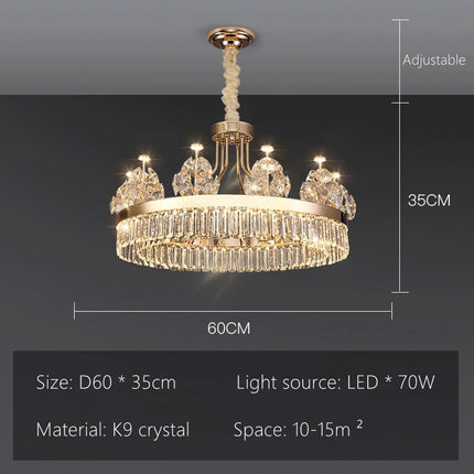 ChandelierDecor - Crystal Ceiling K9 Crystal Grand Chandelier: Elegant Lighting Fixture