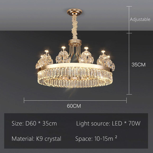ChandelierDecor - Crystal Ceiling K9 Crystal Grand Chandelier: Elegant Lighting Fixture