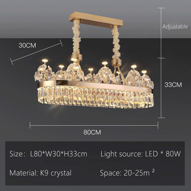 ChandelierDecor - Crystal Ceiling K9 Crystal Grand Chandelier: Elegant Lighting Fixture