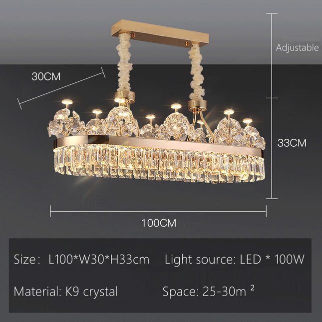 ChandelierDecor - Crystal Ceiling K9 Crystal Grand Chandelier: Elegant Lighting Fixture
