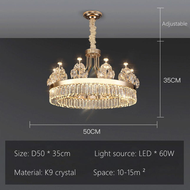 ChandelierDecor - Crystal Ceiling K9 Crystal Grand Chandelier: Elegant Lighting Fixture