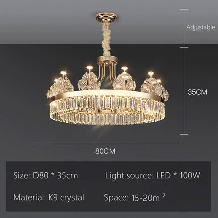 ChandelierDecor - Crystal Ceiling K9 Crystal Grand Chandelier: Elegant Lighting Fixture