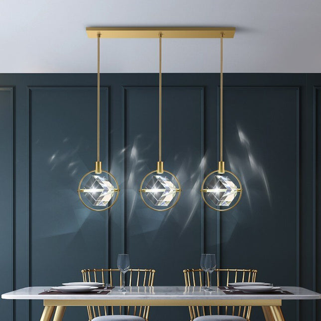 ChandelierDecor - Crystal Cube LED Rotatable Pendant Chandelier