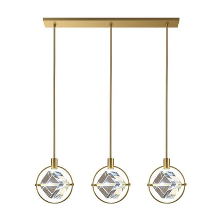 ChandelierDecor - Crystal Cube LED Rotatable Pendant Chandelier