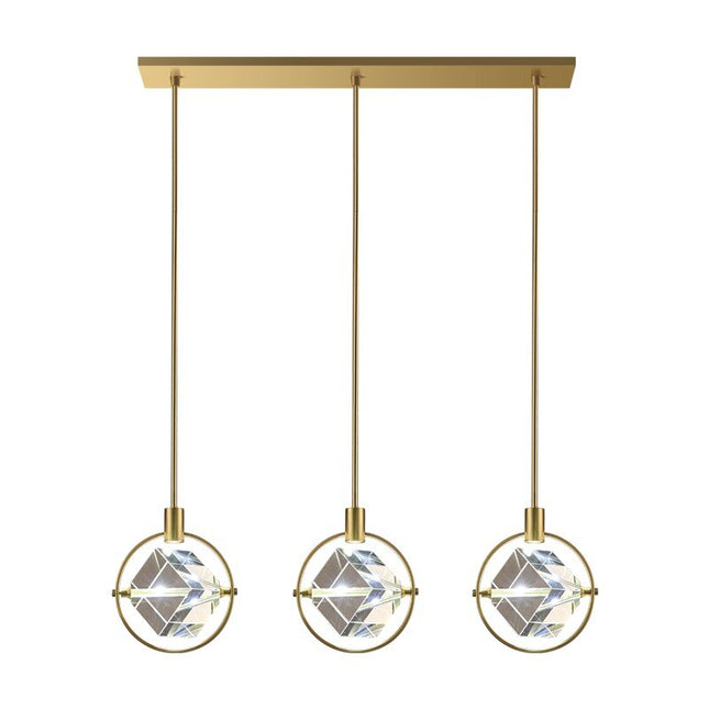 ChandelierDecor - Crystal Cube LED Rotatable Pendant Chandelier