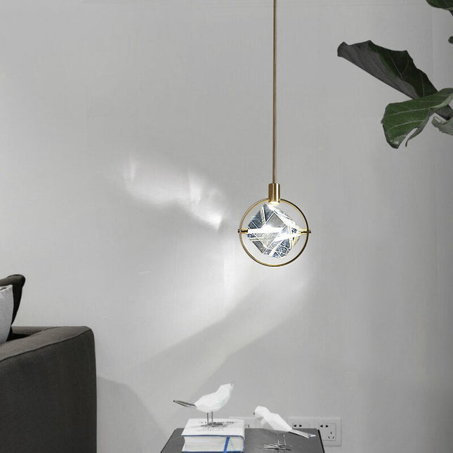 ChandelierDecor - Crystal Cube LED Rotatable Pendant Chandelier