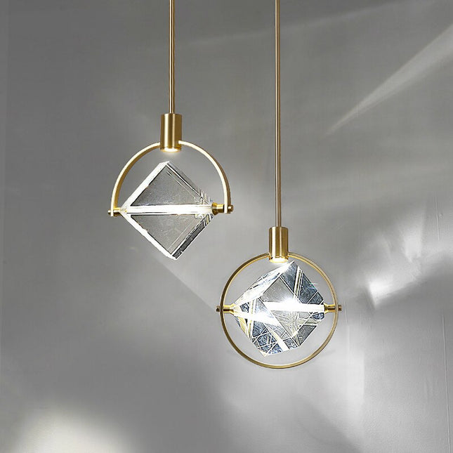 ChandelierDecor - Crystal Cube LED Rotatable Pendant Chandelier