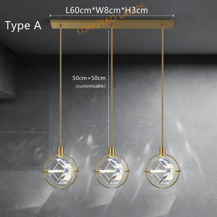ChandelierDecor - Crystal Cube LED Rotatable Pendant Chandelier