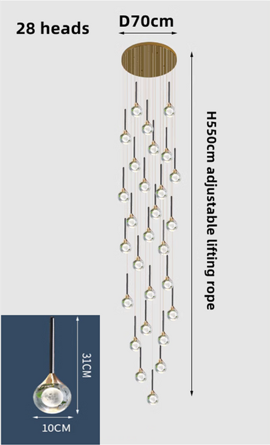 ChandelierDecor - Crystal Drops Chandelier