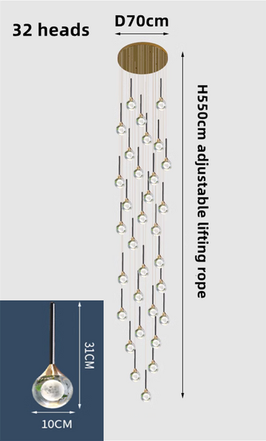 ChandelierDecor - Crystal Drops Chandelier