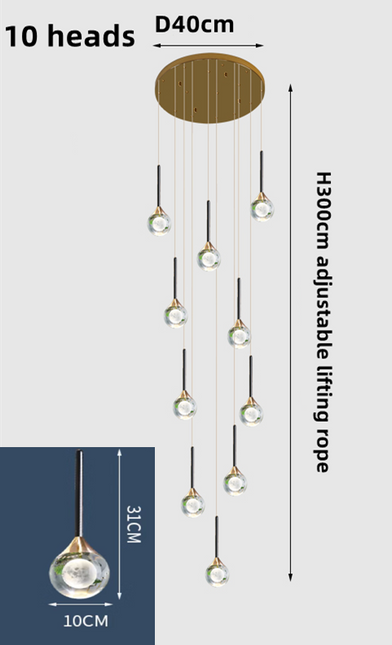 ChandelierDecor - Crystal Drops Chandelier