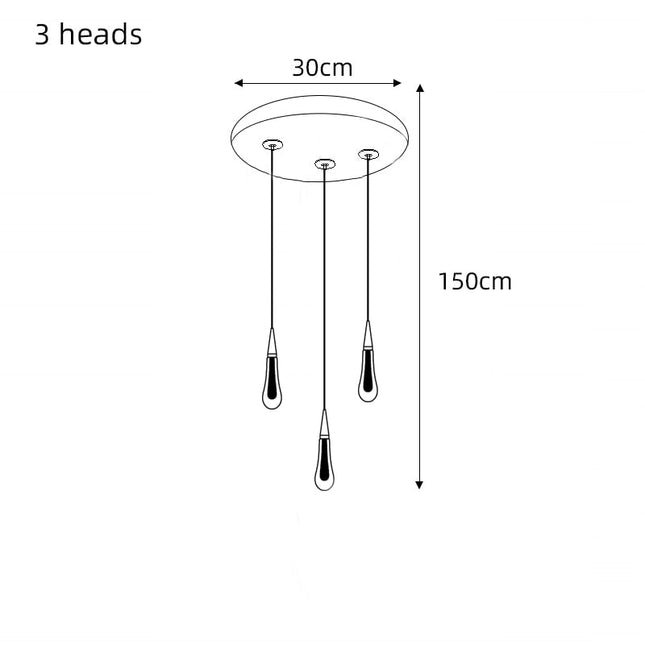 ChandelierDecor - Crystal Drops Staircase Chandelier: Elegant Lighting