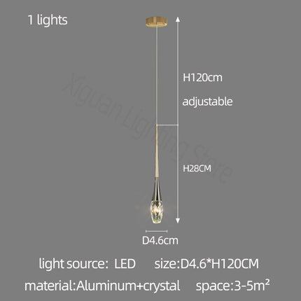 ChandelierDecor - Crystal Drops Staircase Chandelier - Exquisite Home Lighting