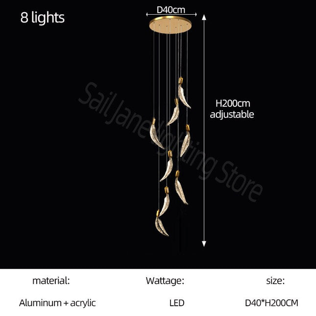 ChandelierDecor - Crystal Feather Chandelier - Exquisite Lighting Décor