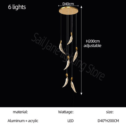 ChandelierDecor - Crystal Feather Chandelier - Exquisite Lighting Décor