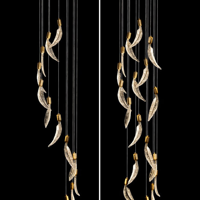 ChandelierDecor - Crystal Feather Chandelier - Exquisite Lighting Décor