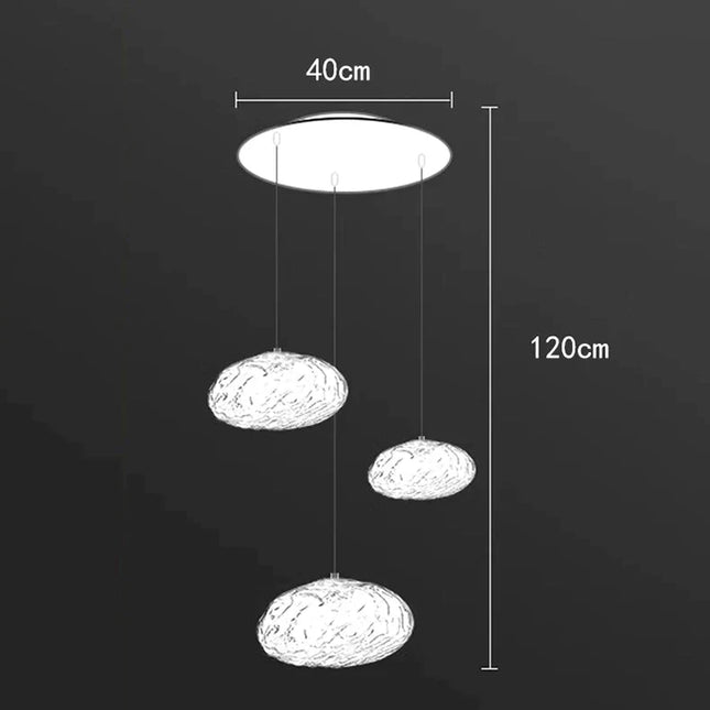 ChandelierDecor - Crystal Lava Pebbles Chandelier - Elegant Lighting