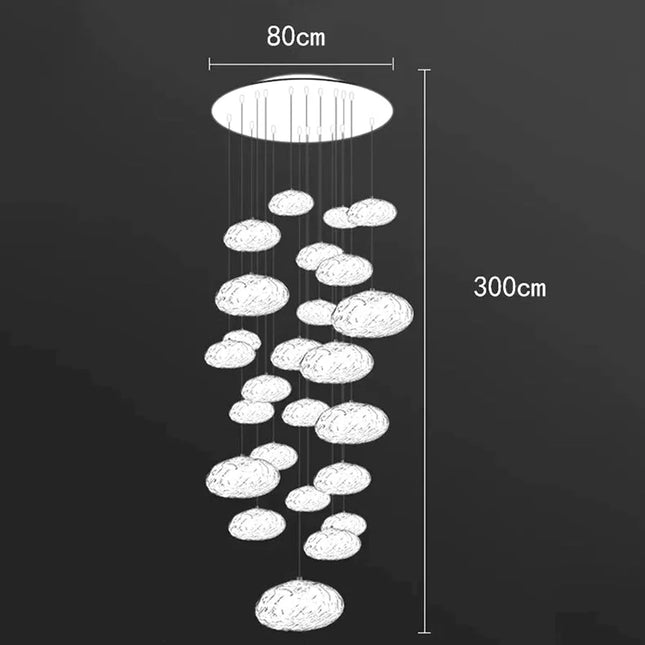 ChandelierDecor - Crystal Lava Pebbles Chandelier - Elegant Lighting