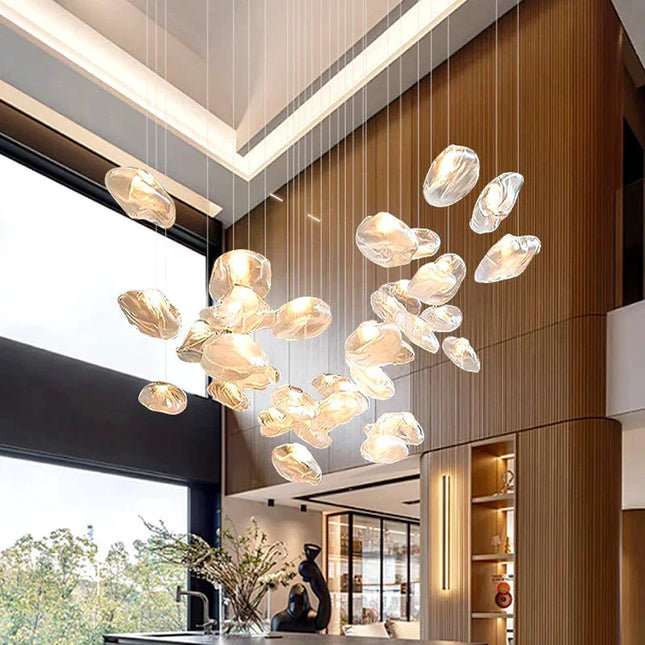 ChandelierDecor - Crystal Lava Pebbles Chandelier - Elegant Lighting