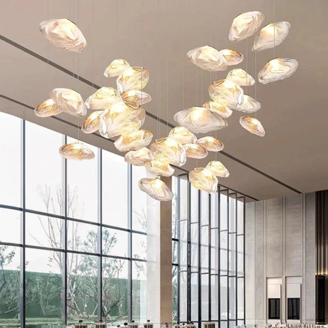 ChandelierDecor - Crystal Lava Pebbles Chandelier - Elegant Lighting