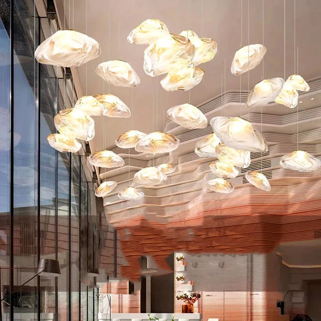 ChandelierDecor - Crystal Lava Pebbles Chandelier - Elegant Lighting