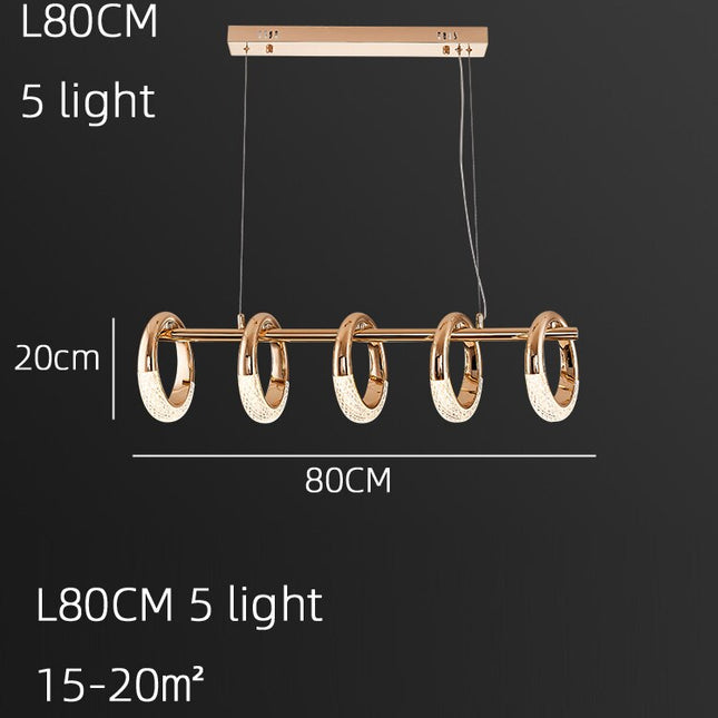 ChandelierDecor - Crystal Loops Hanging Light – Illuminate in Style!