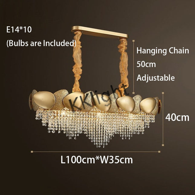 ChandelierDecor - Crystal Pendant Lamp Chandelier: Illuminate with Elegance