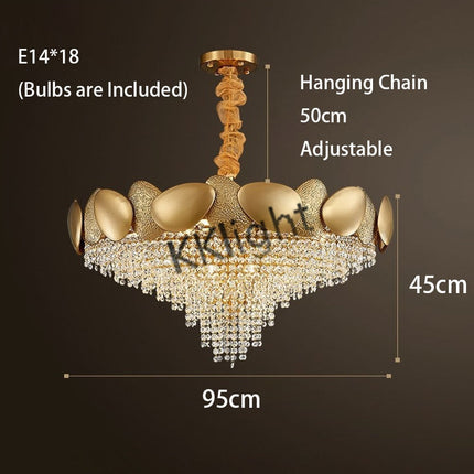 ChandelierDecor - Crystal Pendant Lamp Chandelier: Illuminate with Elegance