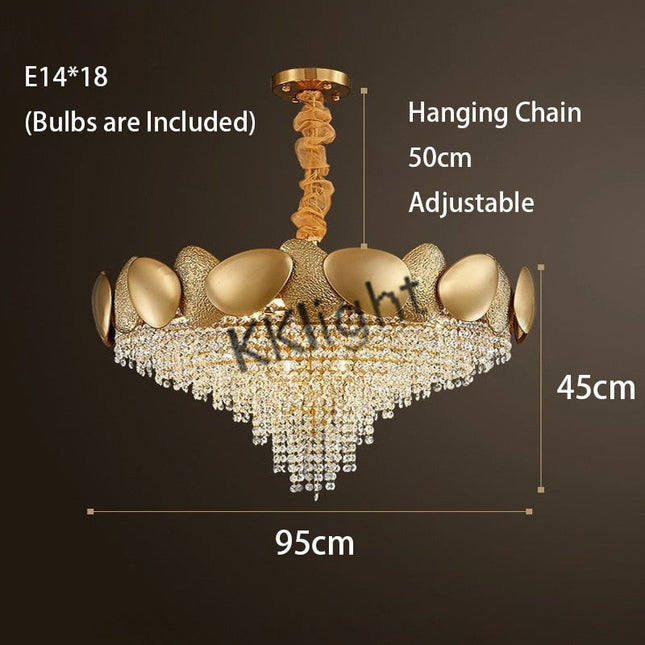 ChandelierDecor - Crystal Pendant Lamp Chandelier: Illuminate with Elegance