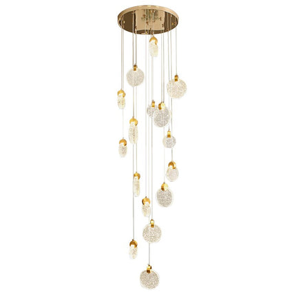 ChandelierDecor - Crystal Rings Staircase Chandelier: Premium Lighting
