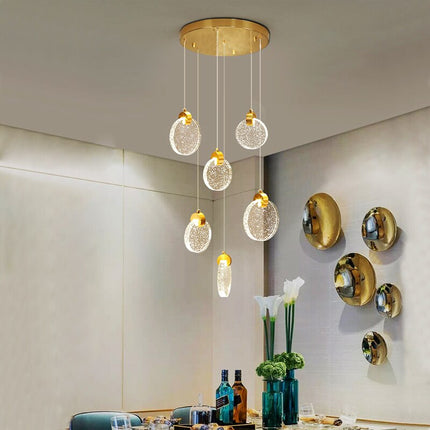 ChandelierDecor - Crystal Rings Staircase Chandelier: Premium Lighting