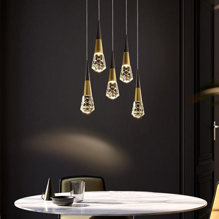 ChandelierDecor - Crystal Spiral Cones Staircase Chandelier