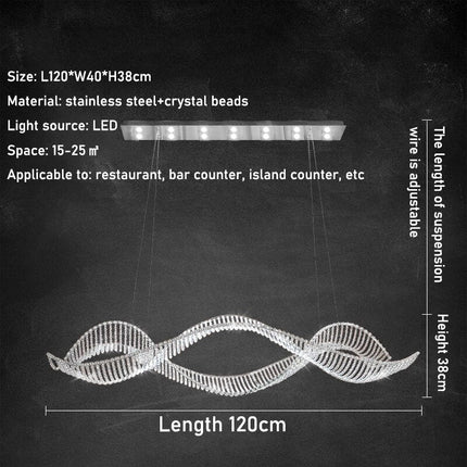 ChandelierDecor - Crystal Swirl Chandelier Light