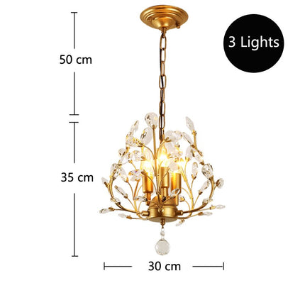 ChandelierDecor - Crystal Tree Chandelier: Elegant Lighting Fixture