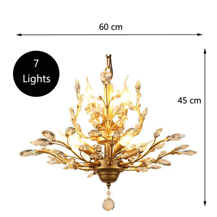 ChandelierDecor - Crystal Tree Chandelier: Elegant Lighting Fixture