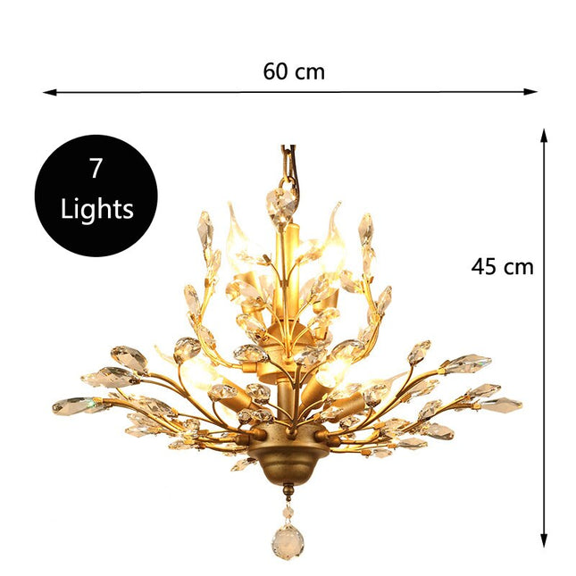 ChandelierDecor - Crystal Tree Chandelier: Elegant Lighting Fixture