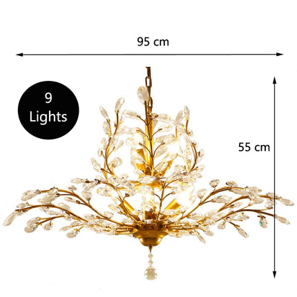 ChandelierDecor - Crystal Tree Chandelier: Elegant Lighting Fixture