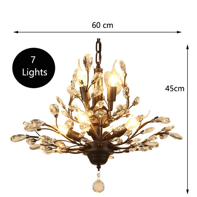 ChandelierDecor - Crystal Tree Chandelier: Elegant Lighting Fixture