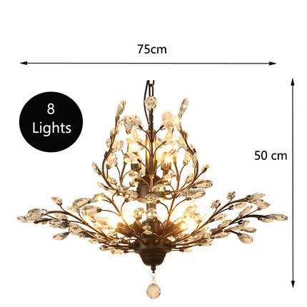 ChandelierDecor - Crystal Tree Chandelier: Elegant Lighting Fixture