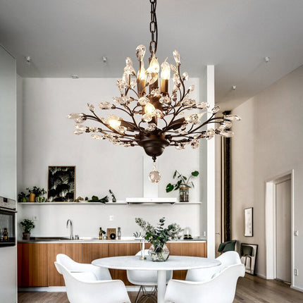 ChandelierDecor - Crystal Tree Chandelier: Elegant Lighting Fixture